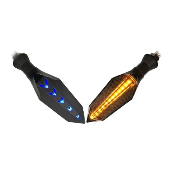 Luces indicadoras, intermitentes de destello de flujo secuencial de la lámpara de señal de giro LED de motocicleta de 8 mm